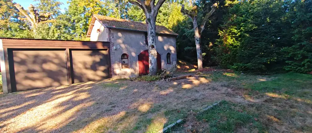 Les tilleuls conduits en tête de chat, à deux pas du garage
